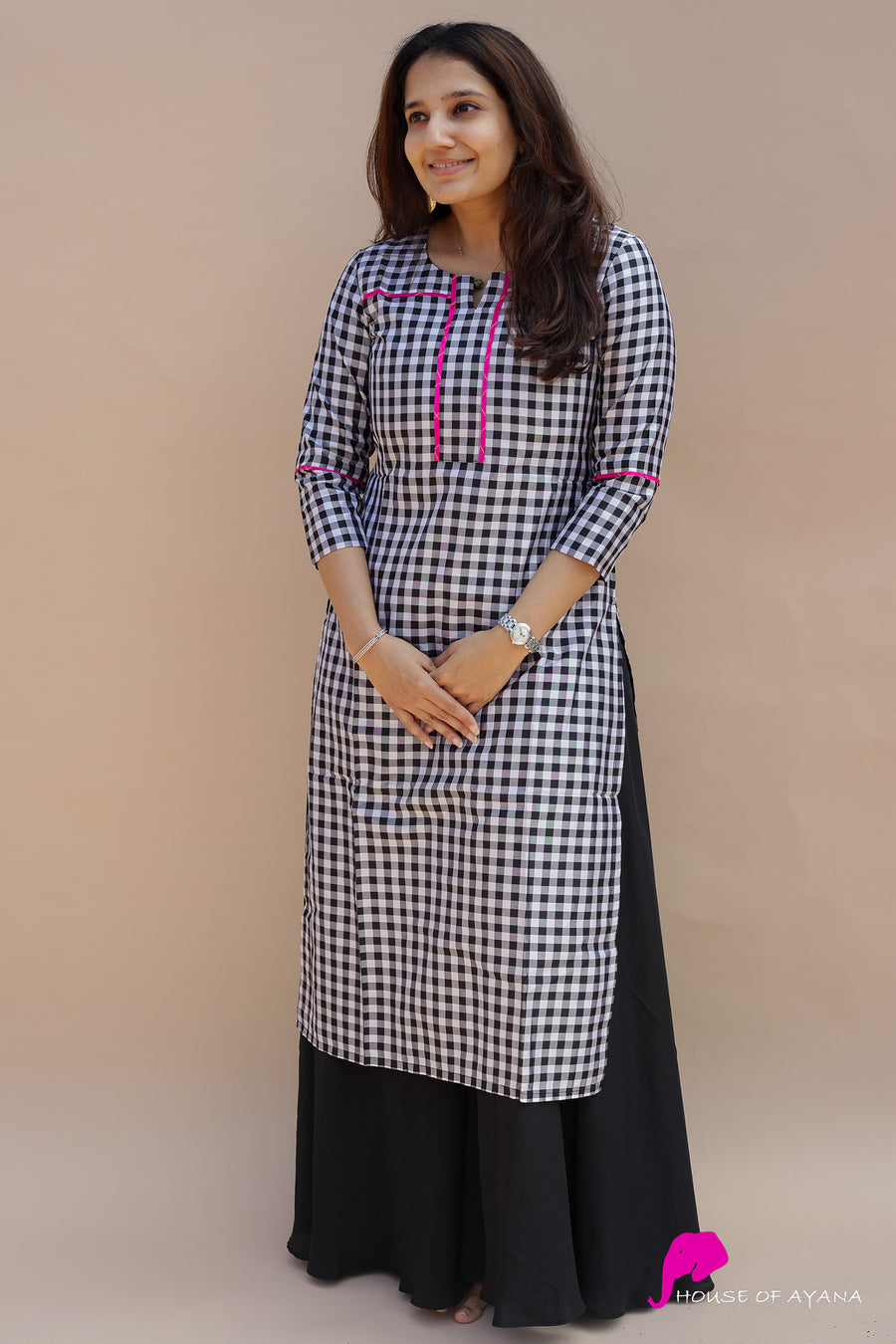 Jagmag Silk Kurti