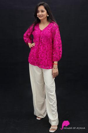 Rose Applique Shirt