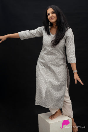 Sukh Embroidered Organza Kurti