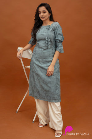 Karuna Silk Embroidered Kurti