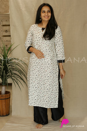 Tuscan White Cotton Kurti