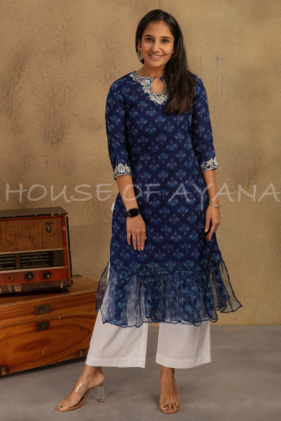 Ocean of Chaos Embroidered Kurti